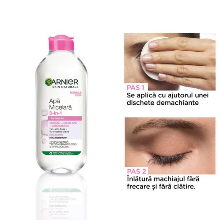 Apa micelara 3in1 Garnier 400 ml - imagine 3