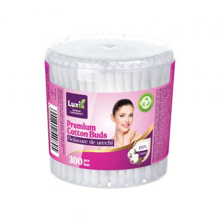 Betisoare de urechi bumbac Luxia 200 buc / set