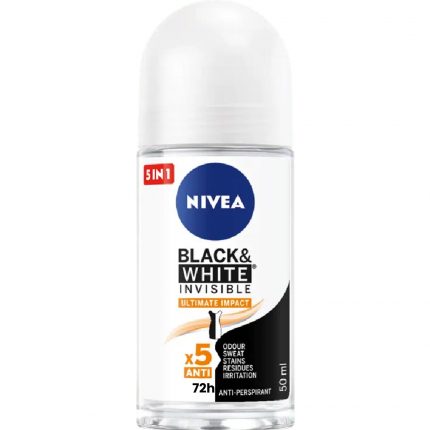 Deodorant antiperspirant rollon 72h Black & White Ultimate Impact Nivea 50 ml