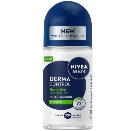 Deodorant antiperspirant rollon 72h Derma Control Sensitive Nivea Men 50 ml