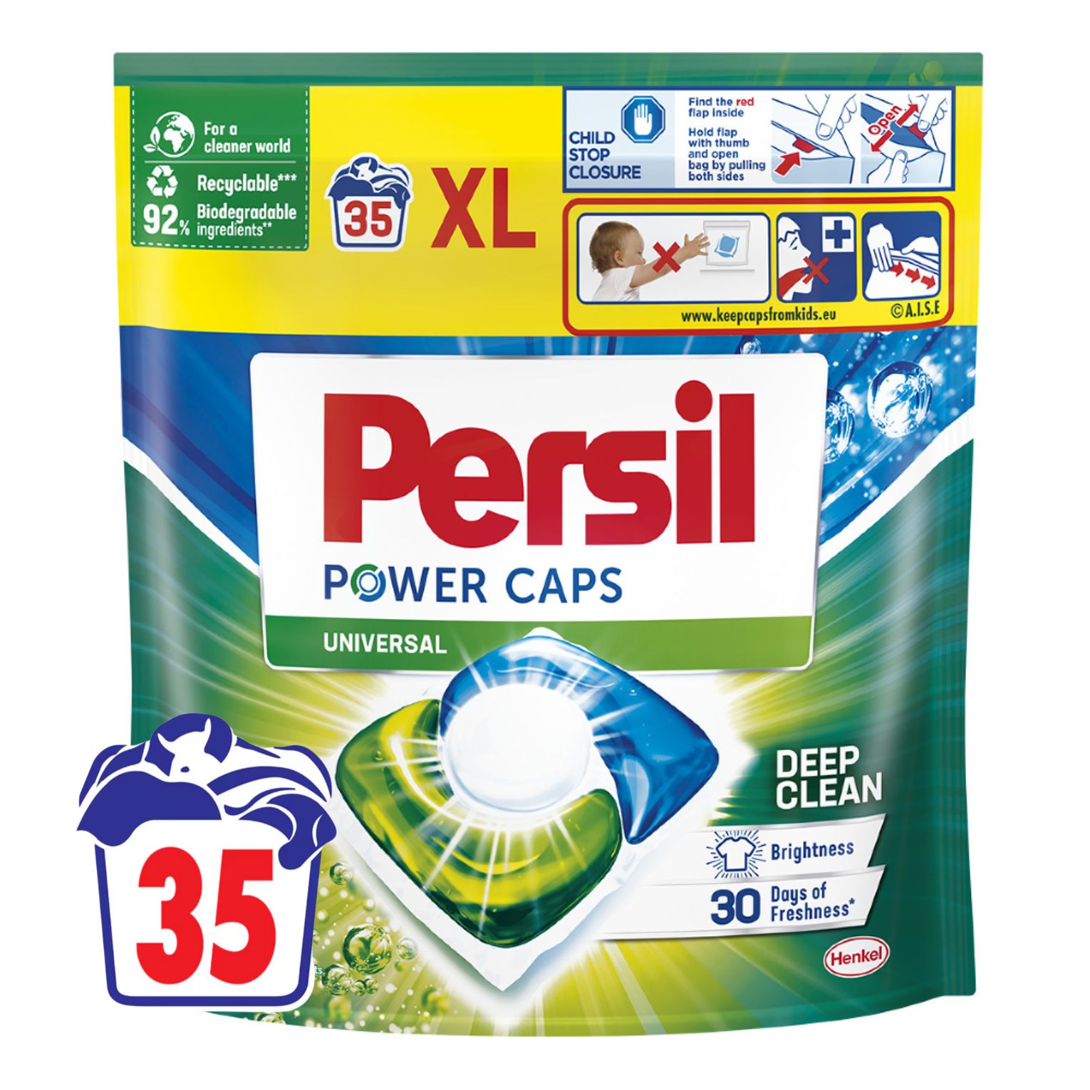 Detergent rufe capsule universal Persil 35 spalari - punga Detergent rufe capsule universal Persil 35 spalari / punga - imagine 1