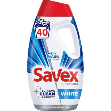 Detergent rufe lichid White Savex 1.8L 40 spalari
