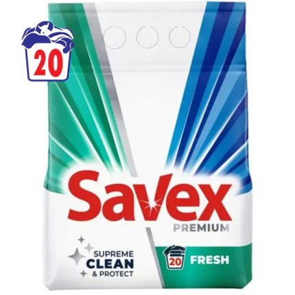 Detergent rufe pudra automat Fresh Savex 2 kg 20 spalari
