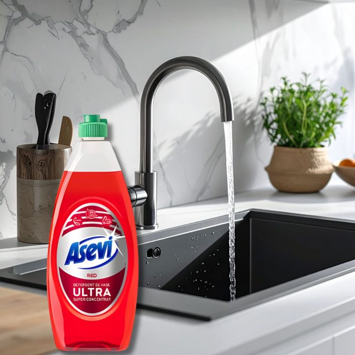 Detergent vase Red Asevi 650 ml - imagine 2