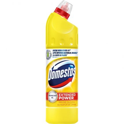 Dezinfectant gel toaleta & baie cu parfum de lamaie anticalcar Extended Power Domestos 750 ml