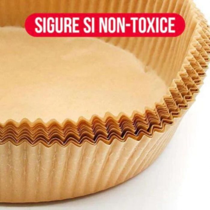 Hartie copt rotunda  Air Frayer 16 cm Clarina 50 buc / set - imagine 3