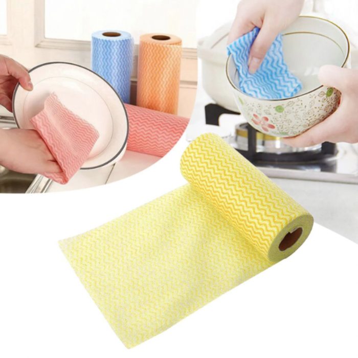 Lavete universale pe rola Galbena Luxia 50 buc / rola - imagine 2