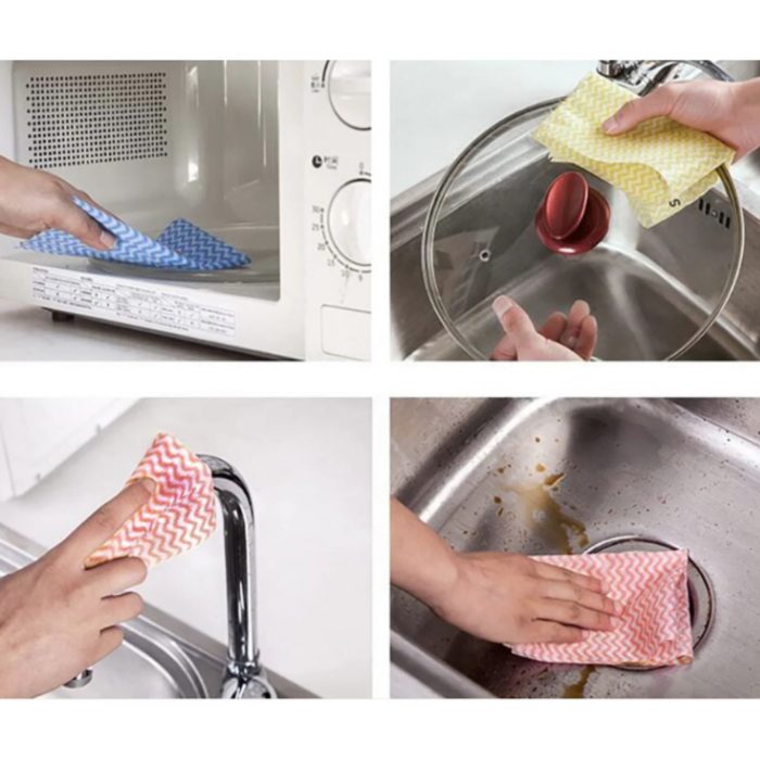 Lavete universale pe rola Galbena Luxia 50 buc / rola - imagine 3