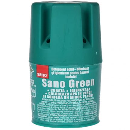 Odorizant solid pentru rezervorul toaletei Green Sano 150g