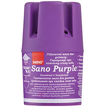 Odorizant solid pentru rezervorul toaletei Purple Sano 150 g