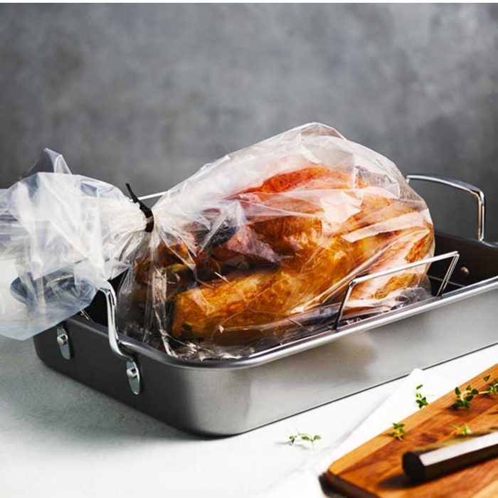 Pungi pentru friptura cu cleme pentru inchidere 35 x 40 cm Luxia 5 buc / set - imagine 3