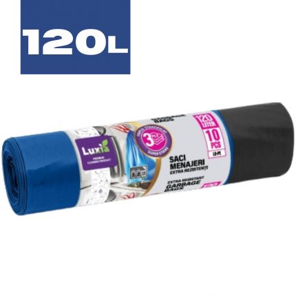 Saci menajeri cu snur 120L Luxia 10 buc / set