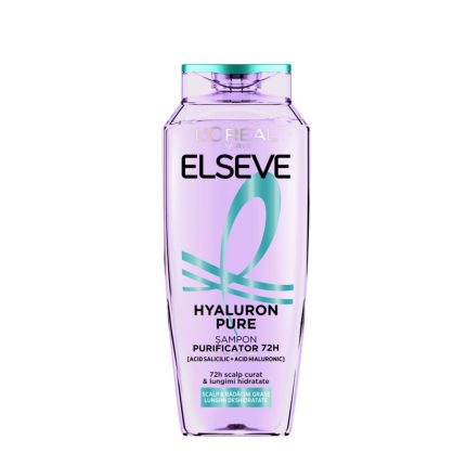 Sampon purificator hidratant 72h Hyaluron Pure L'Oreal Paris Elseve 250 ml