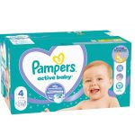 Scutece marimea 4, 9-14 kg Pampers Active Baby 76 buc / pachet