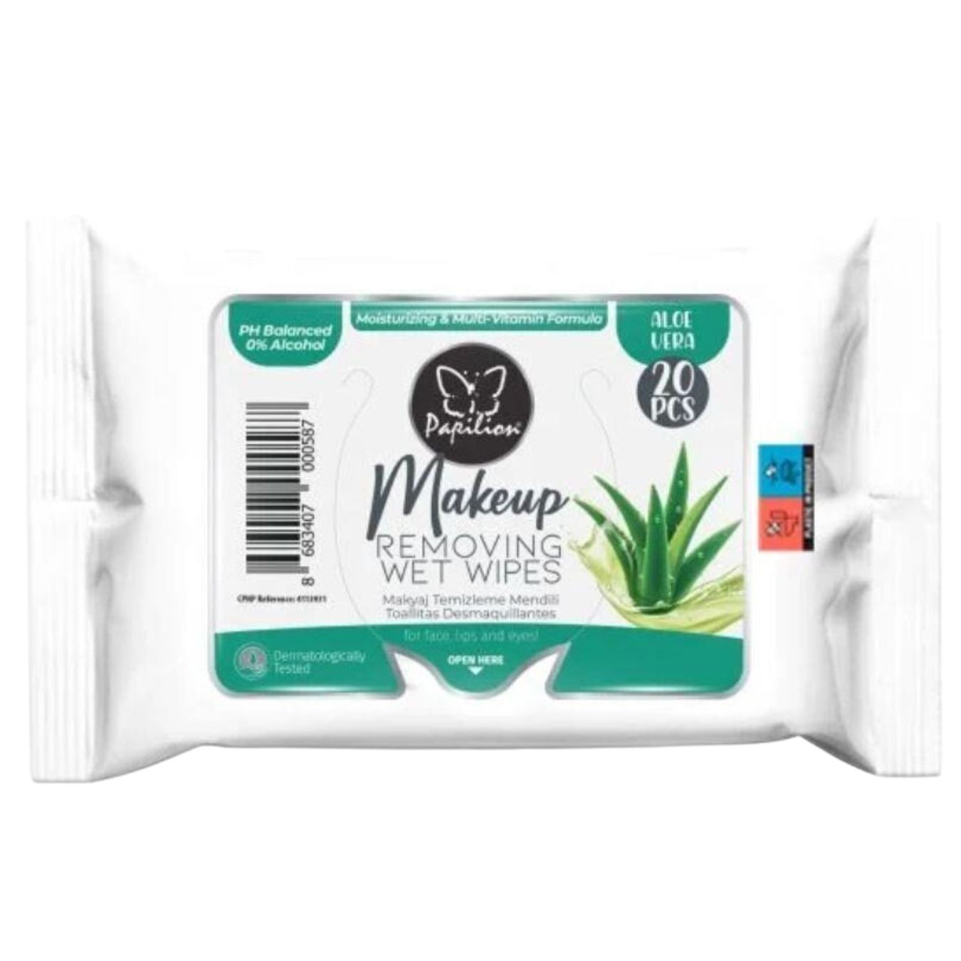 Servetele umede demachiante Aloe Papilion 20 buc set Servetele umede demachiante Aloe Papilion 20 buc / set - imagine 1