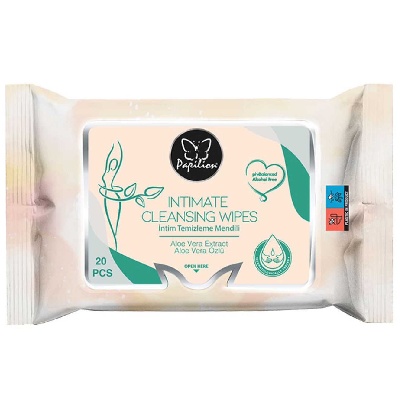 Servetele umede igiena intima Papilion 20 buc set Servetele umede igiena intima Papilion 20 buc / set - imagine 1