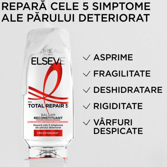 Balsam reconstituant pentru par deteriorat Total Repair 5 L'Oreal Paris Elseve 200 ml - imagine 4