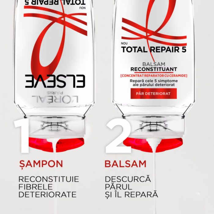 Balsam reconstituant pentru par deteriorat Total Repair 5 L'Oreal Paris Elseve 200 ml - imagine 3