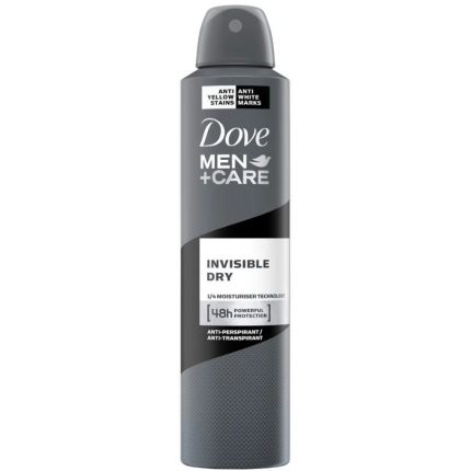 Deodorant antiperspirant spray 48h Invisible Dry Dove Men 250 ml