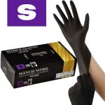 Manusi negre nitril nepudrate marimea S 100 buc/set