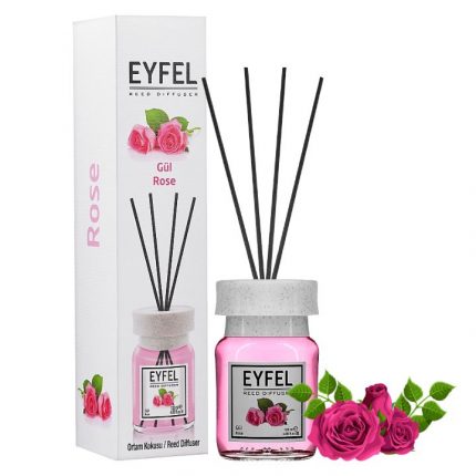 Odorizant camera cu betisoare Trandafir Eyfel 120 ml