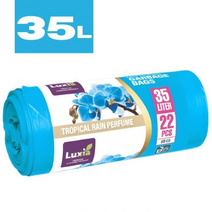 Saci menajeri cu urechi 35L Ploaie Tropicala Luxia 22 buc / set