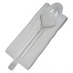 Tacam set Lingura (L+S) reutilizabil transparent 100 buc/set