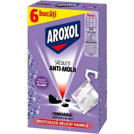 Saculeti anti molii Aroxol 6 buc/set