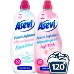 Balsam rufe Hipoalergenic Sensitive Asevi 1.5L 60 spalari + Balsam rufe Hipoalergenic Soft Pink Asevi 1.5L 60 spalari