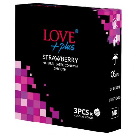 Prezervative Strawberry Love 3 buc/set
