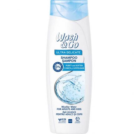 Sampon pentru copii si adulti Apa micelara Wash & Go 360 ml