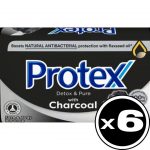 Sapun solid antibacterian Charcoal Protex 6 x 90g