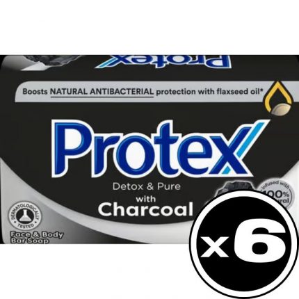 Sapun solid antibacterian Charcoal Protex 6 x 90g