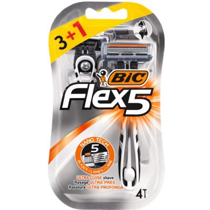 Aparat ras Flex 5 Bic 3+1 buc / set