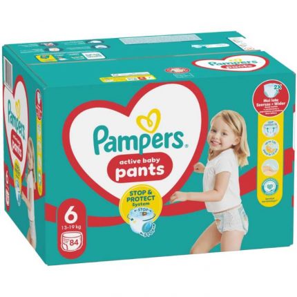 Scutece marimea 6, 13-19 kg Pampers Pants 360 84 buc/pachet