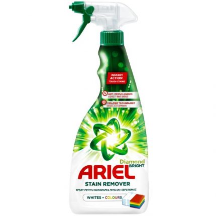 Solutie pentru indepartarea petelor spray White&Colours Instant Action Ariel Stain 750ml