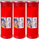 Candela plastic cu capac ardere 75 ore T60 Lumimpex 3 x 1buc