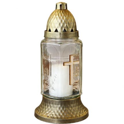 Candela sticla cu capac ardere 22 ore S-20 Lumimpex 1buc