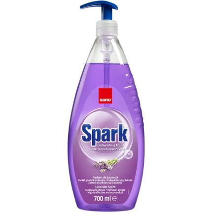 Detergent vase Lavanda Spark Sano 700 ml