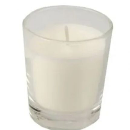 Lumanare in pahar alba 5.6x6.7 Pap Star 1buc