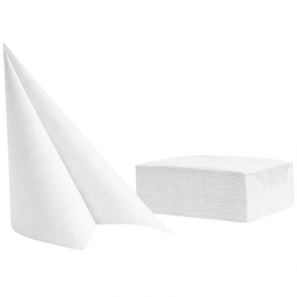 Servetele de masa 2 straturi 38x38 Albe Pap Star 50 buc/set