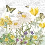 Servetele de masa 3 straturi 33x33 model Floral Nouveau 20 buc/set