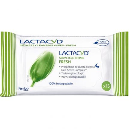 Servetele umede igiena intima Fresh Lactacyd 15 buc/set