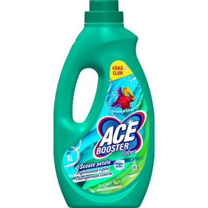 Solutie pentru indepartarea petelor lichid Buchet Mediteranean Ace Booster 1L