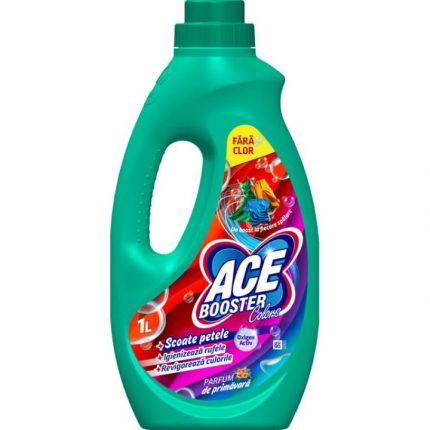 Solutie pentru indepartarea petelor lichid Parfum de Primavara Ace Booster 1L