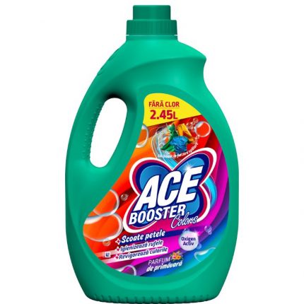 Solutie pentru indepartarea petelor lichid Parfum de Primavara Ace Booster 2.45L