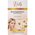 Benzi depilatoare pentru fata Piele Sensibila Vals 20 buc/set