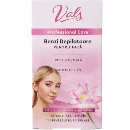 Benzi depilatoare pentru fata Piele normala Vals 20 buc/set