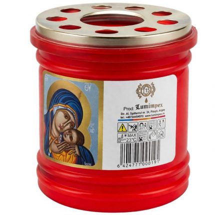 Candela plastic cu capac ardere 15 ore T15 Lumimpex 1buc