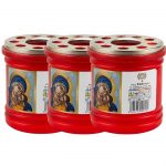 Candela plastic cu capac ardere 15 ore T15 Lumimpex 3 x 1buc